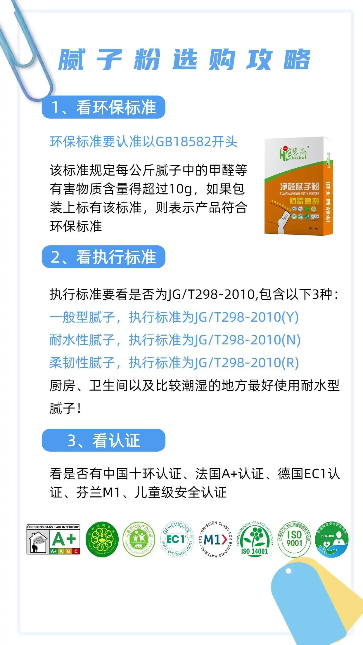 一张图告诉你家装时腻子粉怎么选